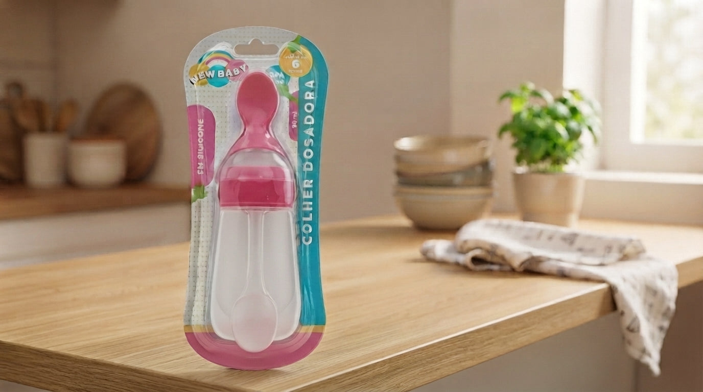 Colher Dosadora de Silicone – Oferta de Leite sem Confusão de Bicos