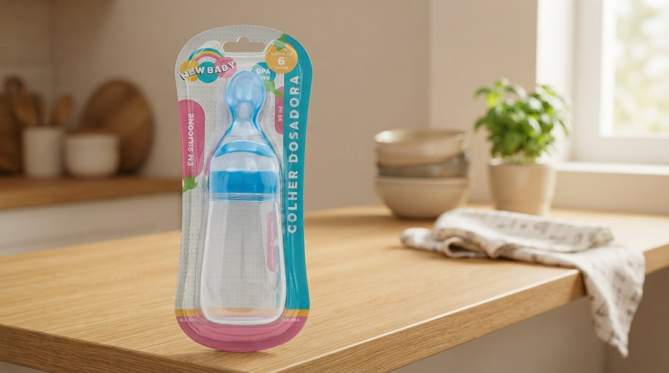 Colher Dosadora de Silicone – Oferta de Leite sem Confusão de Bicos