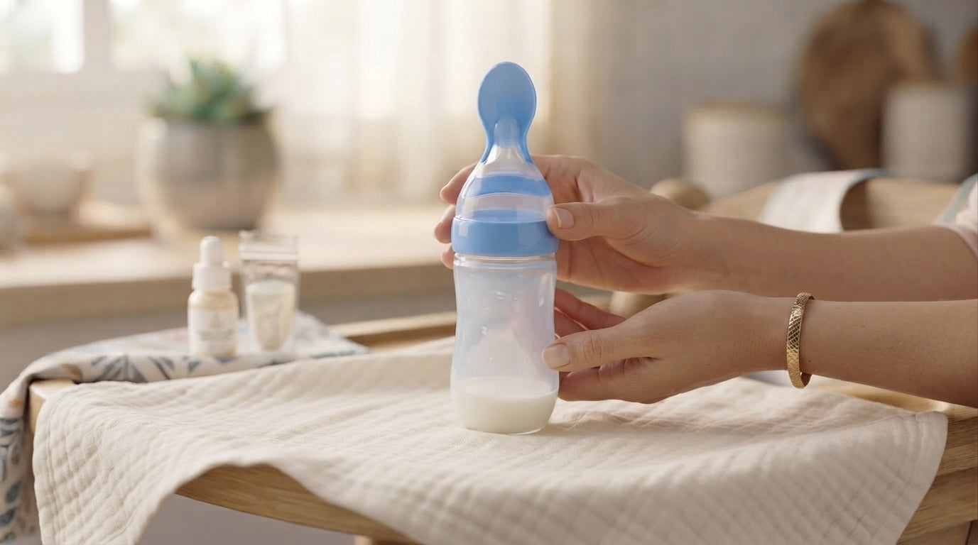 Colher Dosadora de Silicone – Oferta de Leite sem Confusão de Bicos