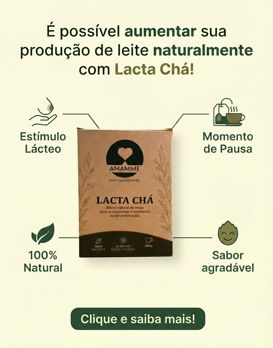 Lacta Chá — Blend Natural de Ervas para Estimular a Produção de Leite - Duração 60 dias